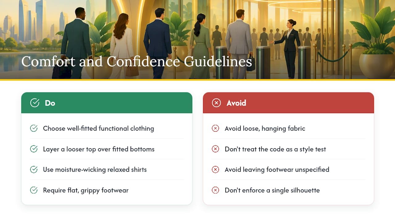 Comfort and confidence for every body type — overview diagram