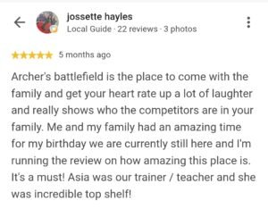 Archers Battlefield Google Review 2