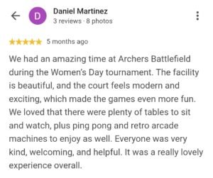 Archers Battlefield Google Review 5