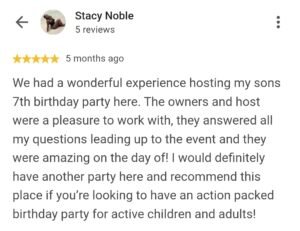 Kids Birthday Party Google Review 7